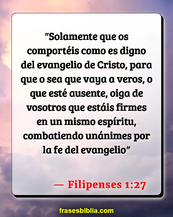 Versículos De La Biblia Desunión (Filipenses 1:27)