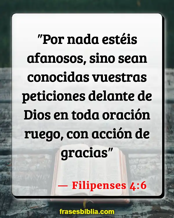 Versículos De La Biblia Preocuparse por el fin de los tiempos (Filipenses 4:6)