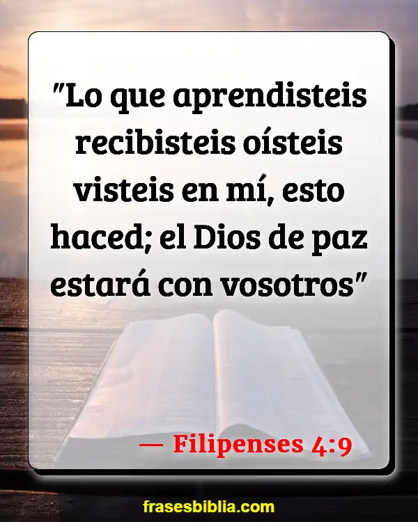 Versículos De La Biblia Controlar nuestras emociones (Filipenses 4:9)