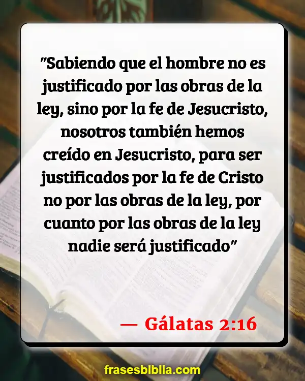 Versículos De La Biblia Obras (Gálatas 2:16)