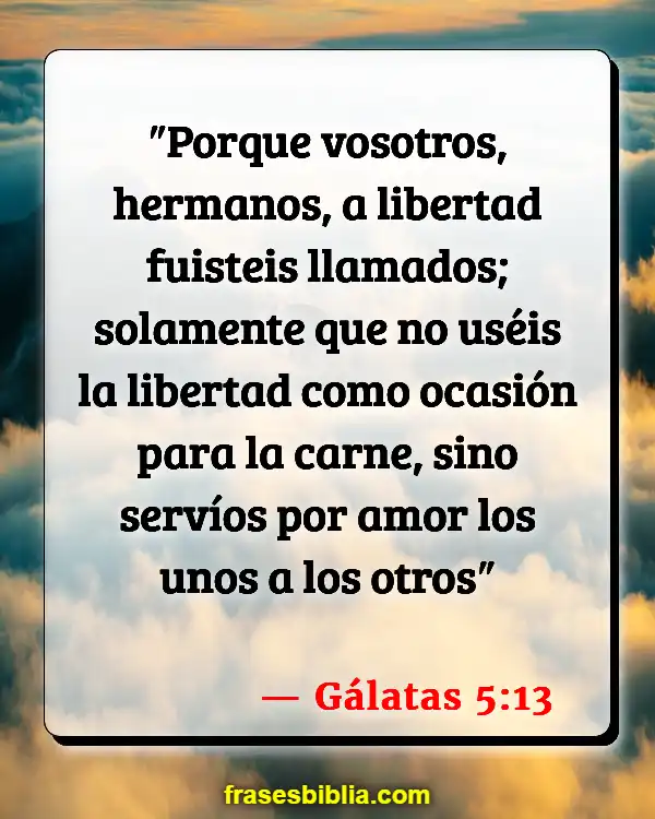 Versículos De La Biblia Hora de servir (Gálatas 5:13)
