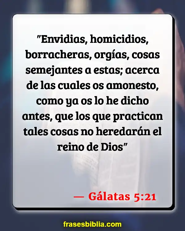 Versículos De La Biblia No matarás (Gálatas 5:21)