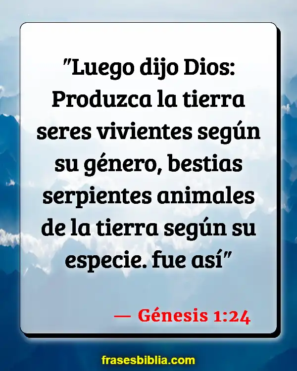 Versículos De La Biblia Nosotros como creación de Dios (Génesis 1:24)