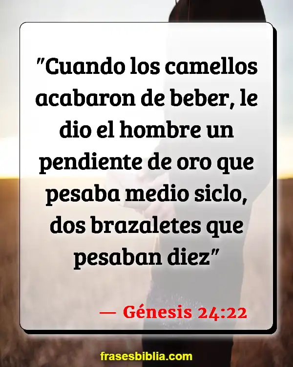 Versículos De La Biblia Usar joyas (Génesis 24:22)