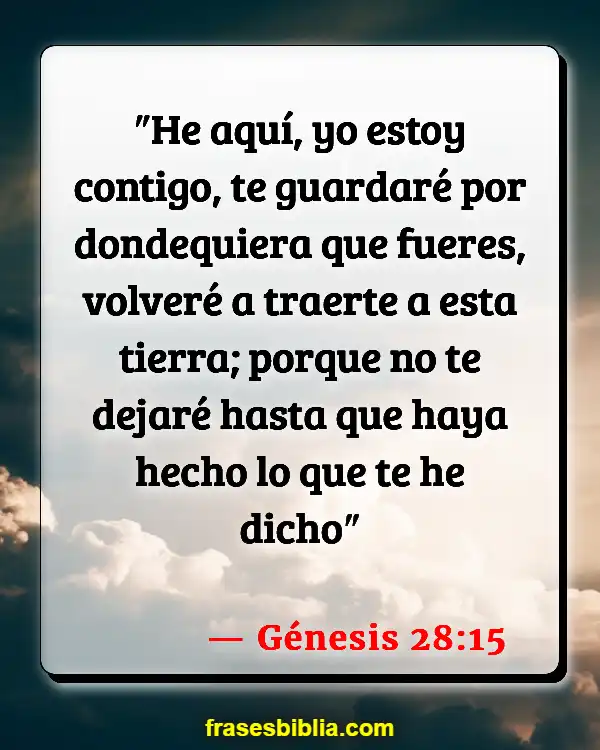 Versículos De La Biblia Mantener la calma y confiar en Dios (Génesis 28:15)