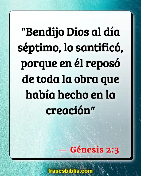 Versículos De La Biblia Nosotros como creación de Dios (Génesis 2:3)