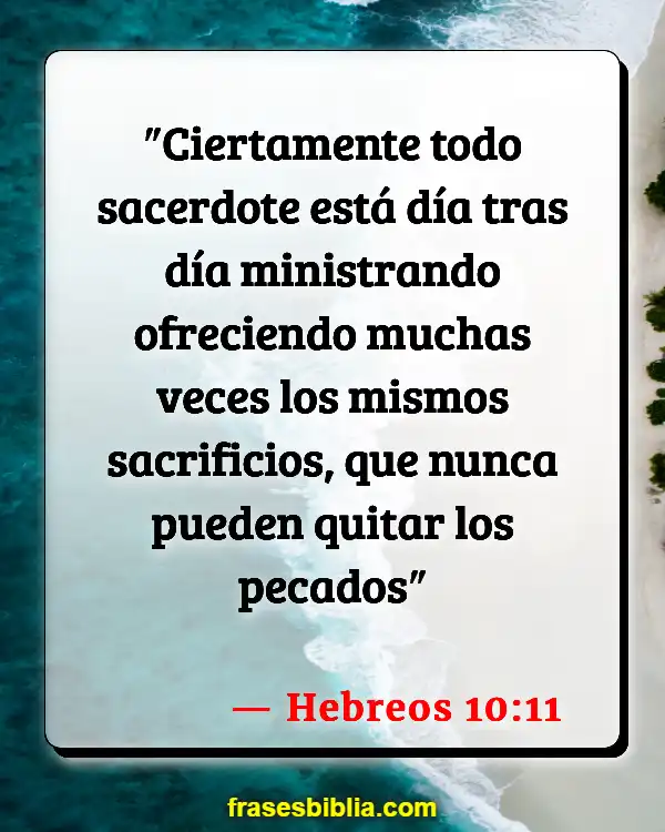 Versículos De La Biblia Sacerdotes (Hebreos 10:11)