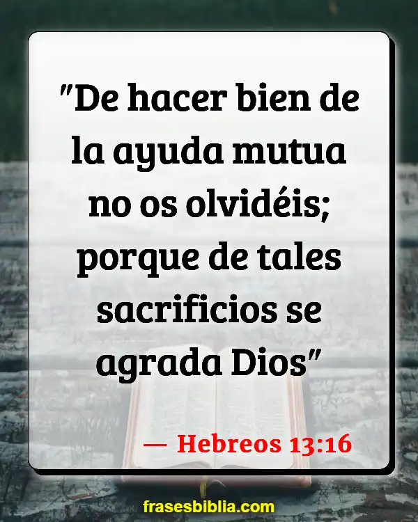 Versículos De La Biblia Hora de servir (Hebreos 13:16)