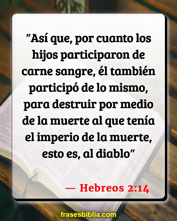 Versículos De La Biblia Lo que se siembra de recoge (Hebreos 2:14)