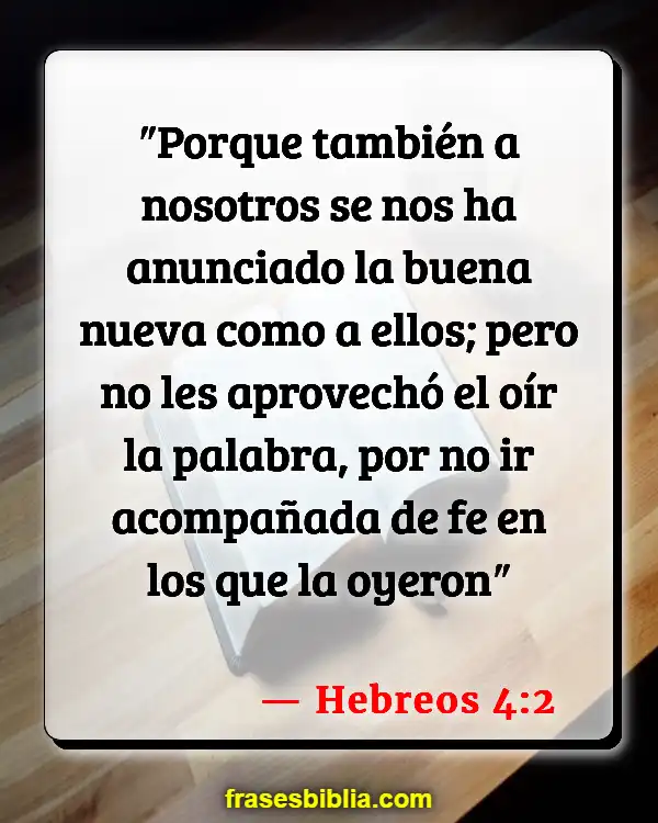 Versículos De La Biblia Fortalezas (Hebreos 4:2)