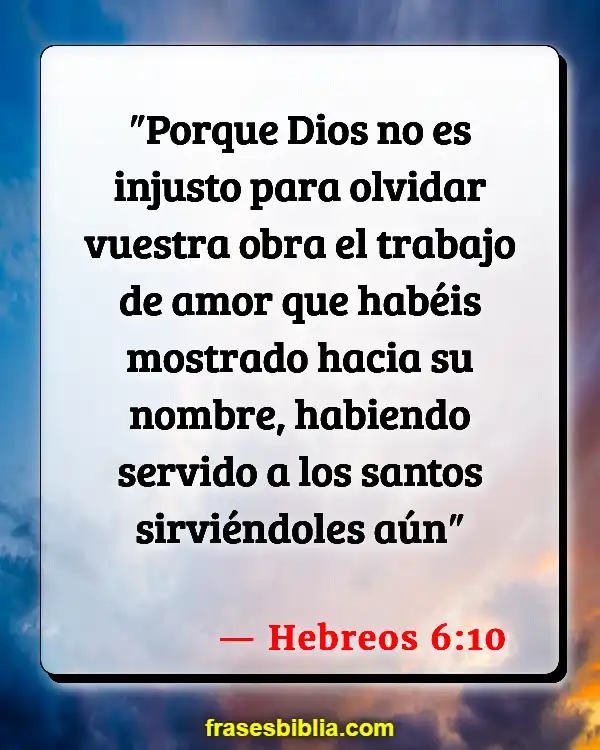 Versículos De La Biblia Obras (Hebreos 6:10)