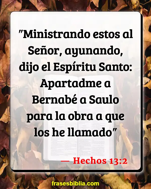 Versículos De La Biblia Nuestra misión (Hechos 13:2)