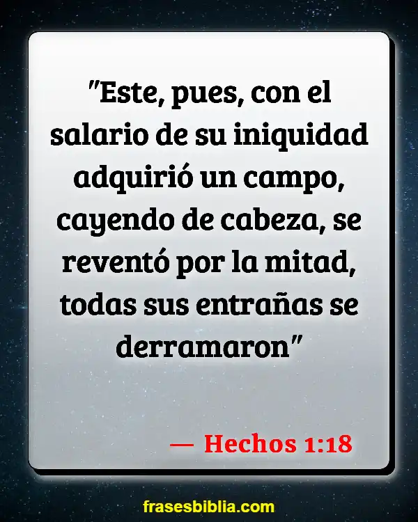 Versículos De La Biblia Injuriar (Hechos 1:18)