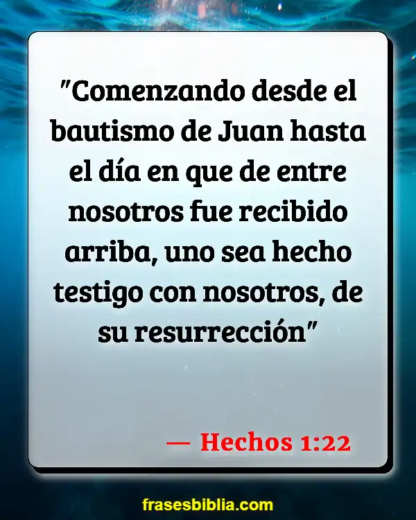 Versículos De La Biblia Bautismo (Hechos 1:22)