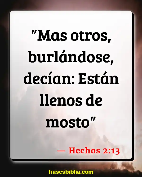 Versículos De La Biblia Odres de vino (Hechos 2:13)