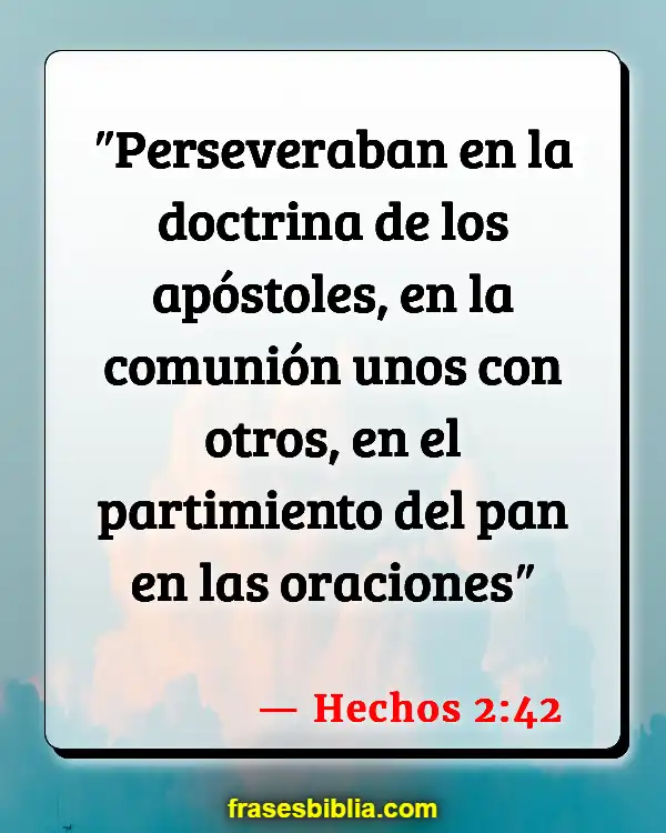 Versículos De La Biblia Adoración en la iglesia (Hechos 2:42)