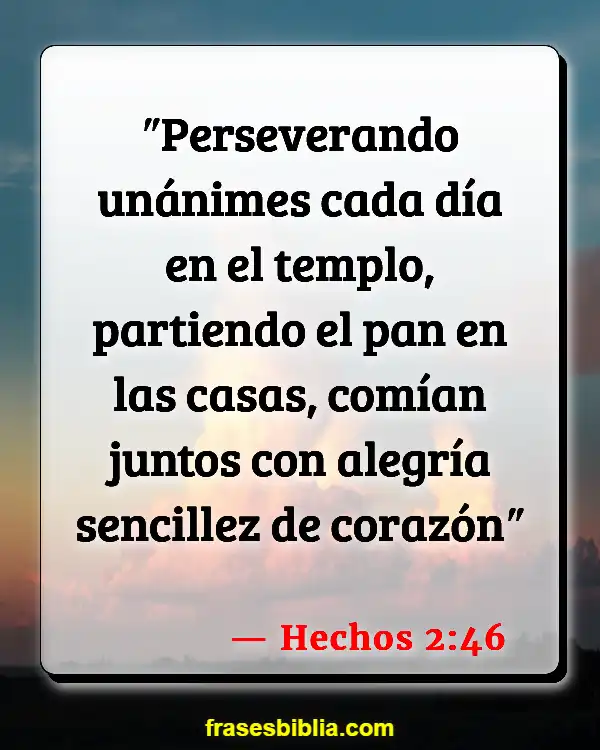 Versículos De La Biblia Última cena (Hechos 2:46)