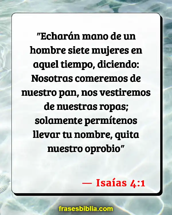 Versículos De La Biblia La Cena de las Bodas del Cordero (Isaías 4:1)