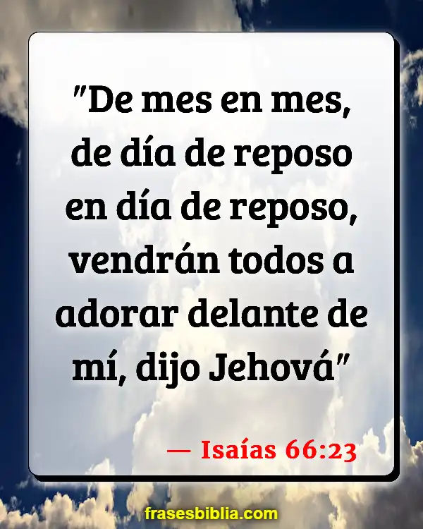 Versículos De La Biblia Amanecer (Isaías 66:23)