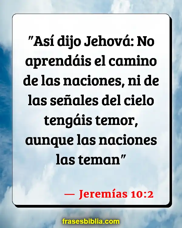 Versículos De La Biblia Signos del zodiaco (Jeremías 10:2)