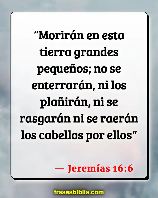 Versículos De La Biblia Calvicie (Jeremías 16:6)