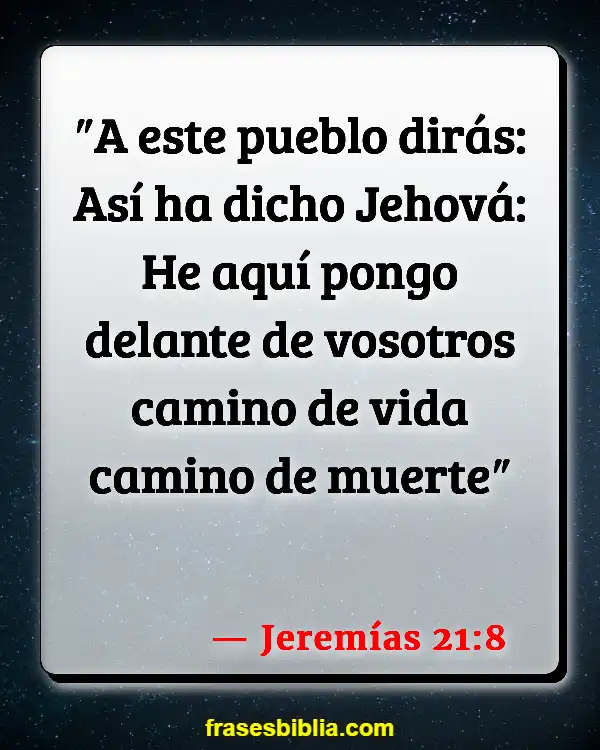 Versículos De La Biblia Vida humana (Jeremías 21:8)