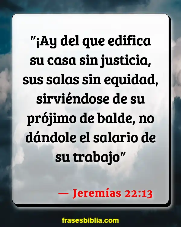 Versículos De La Biblia Iniciar un negocio (Jeremías 22:13)