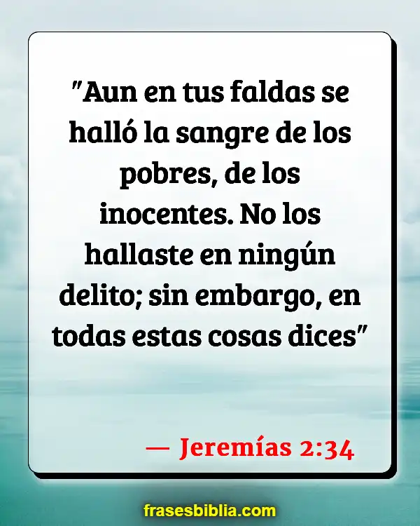 Versículos De La Biblia Aborto (Jeremías 2:34)