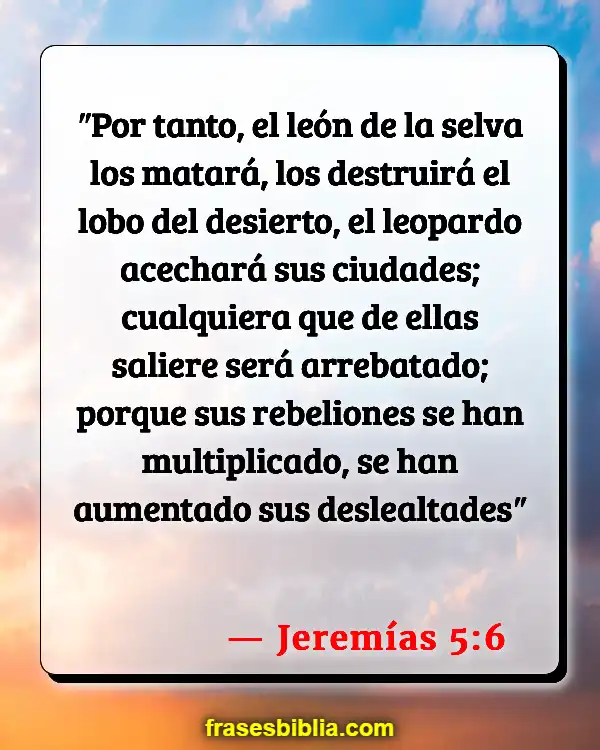 Versículos De La Biblia Lobo (Jeremías 5:6)