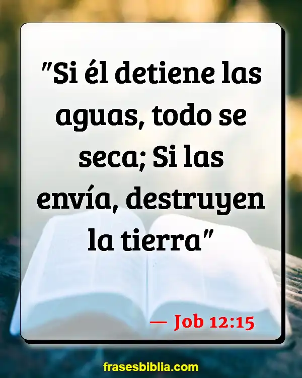 Versículos De La Biblia Sequía (Job 12:15)