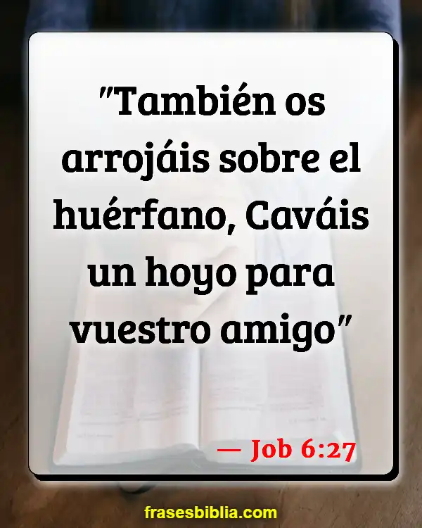 Versículos De La Biblia Ser aprovechado (Job 6:27)