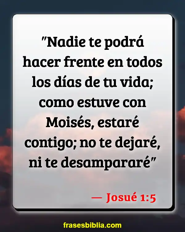 Versículos De La Biblia Mantener la calma y confiar en Dios (Josué 1:5)