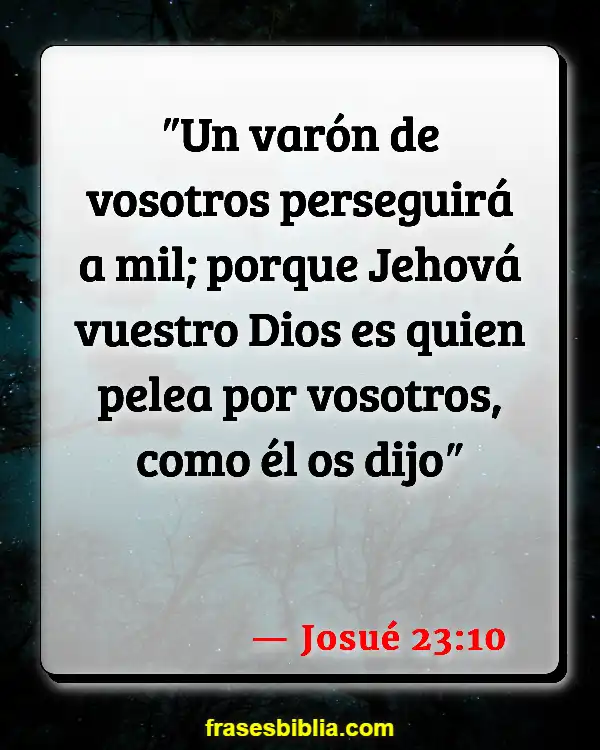 Versículos De La Biblia Guerra espiritual (Josué 23:10)
