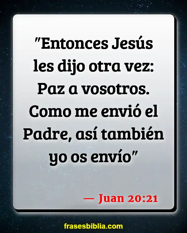 Versículos De La Biblia Nuestra misión (Juan 20:21)