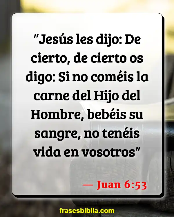 Versículos De La Biblia Última cena (Juan 6:53)