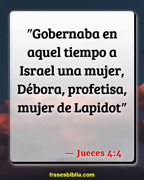 Versículos De La Biblia Mujeres trabajando (Jueces 4:4)