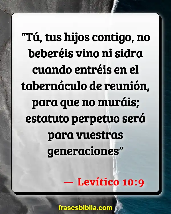 Versículos De La Biblia Odres de vino (Levítico 10:9)