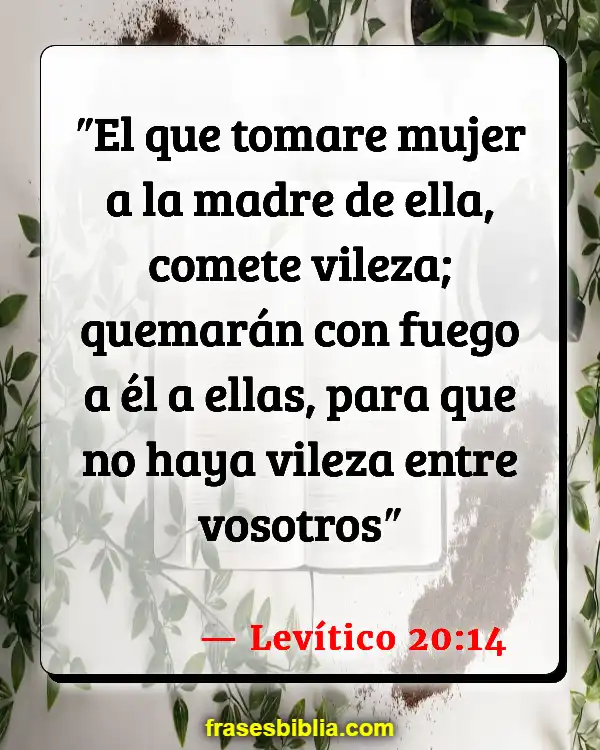 Versículos De La Biblia Incesto (Levítico 20:14)