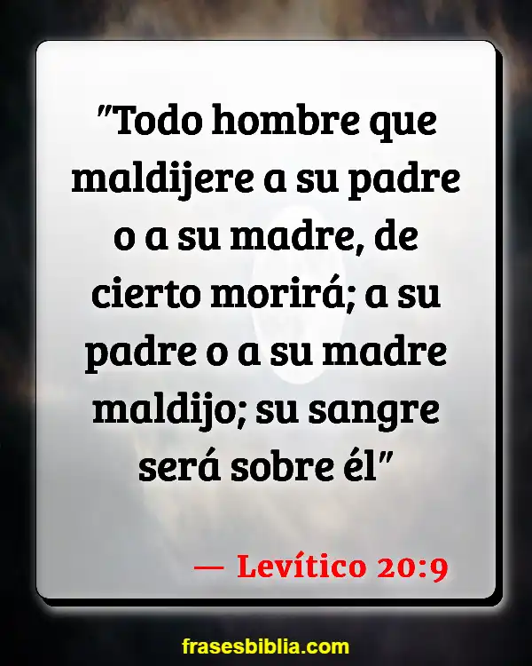 Versículos De La Biblia Hijos adultos (Levítico 20:9)