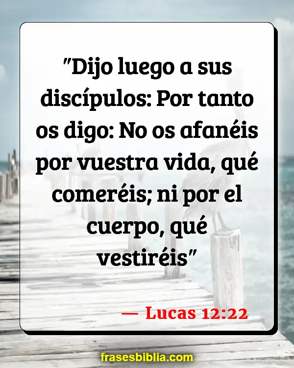 Versículos De La Biblia Preocupación y estrés (Lucas 12:22)
