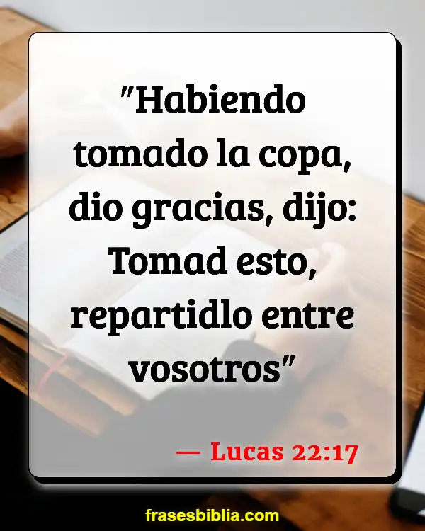 Versículos De La Biblia Última cena (Lucas 22:17)