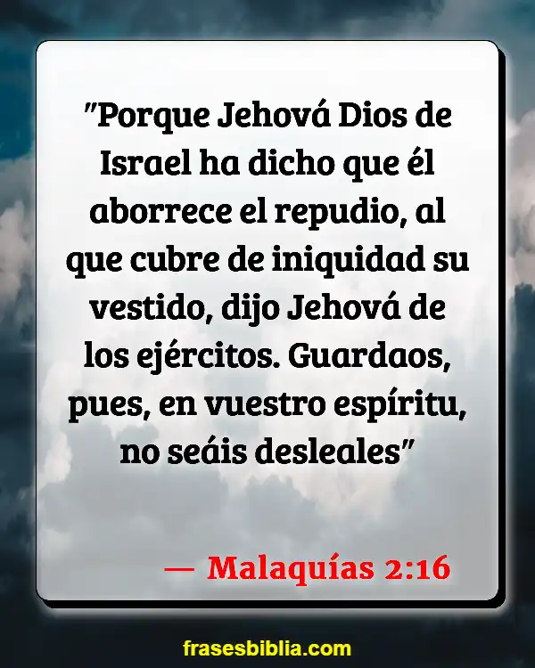 Versículos De La Biblia Desunión (Malaquías 2:16)