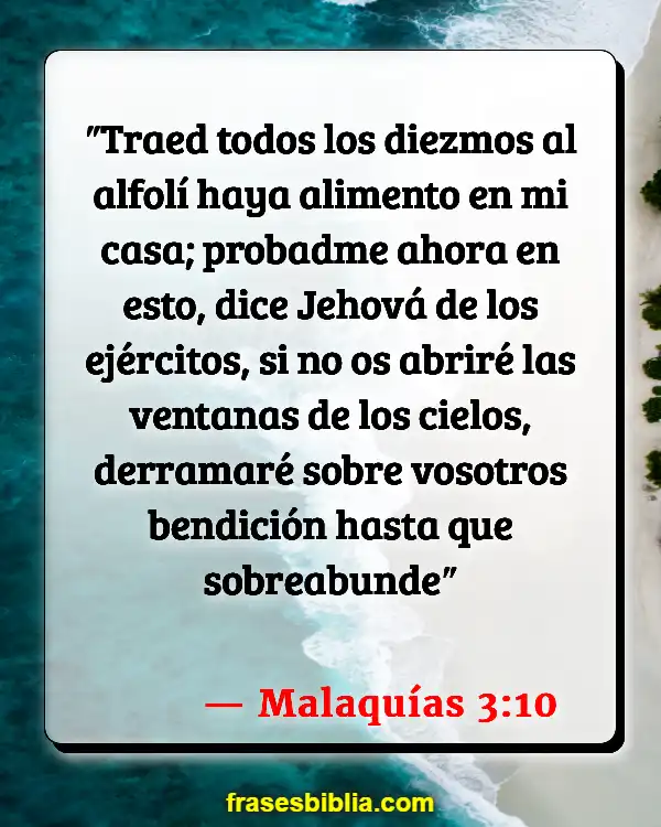 Versículos De La Biblia Mentir sobre dar (Malaquías 3:10)