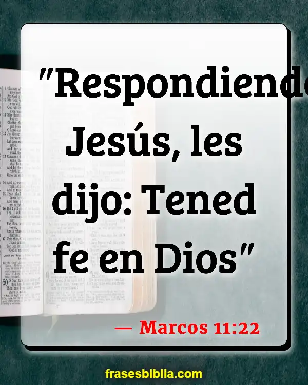 Versículos De La Biblia Hablar de las cosas para que existan (Marcos 11:22)