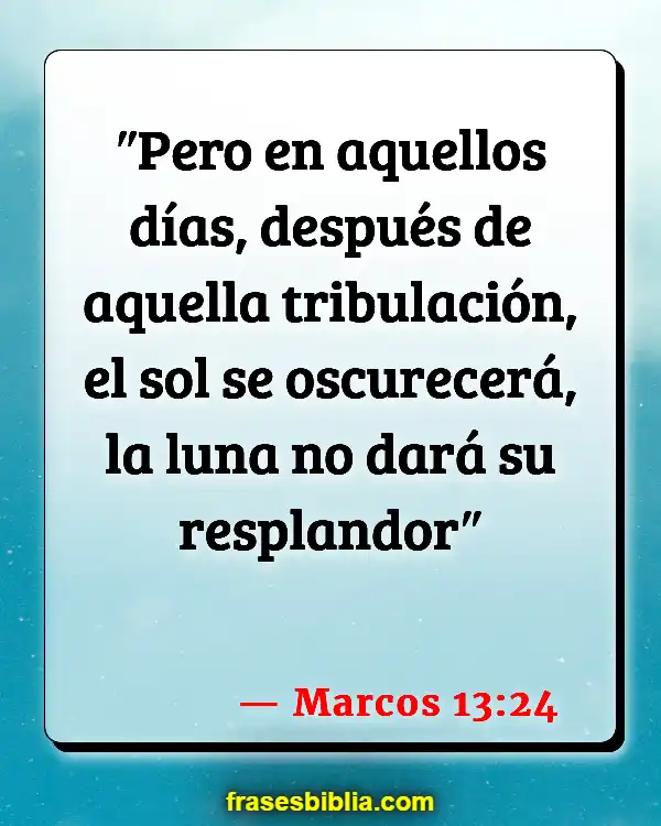 Versículos De La Biblia Tribulación (Marcos 13:24)