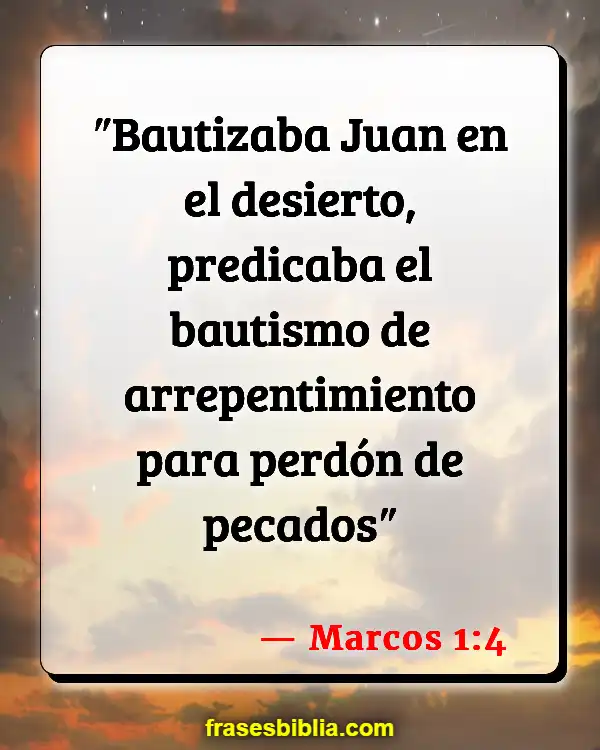 Versículos De La Biblia Bautismo en agua (Marcos 1:4)