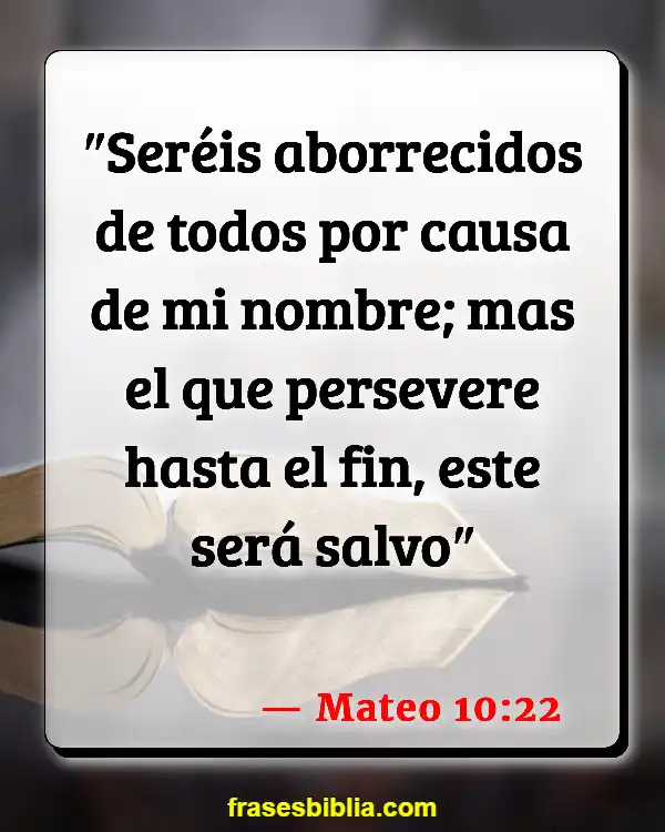 Versículos De La Biblia Creyentes (Mateo 10:22)