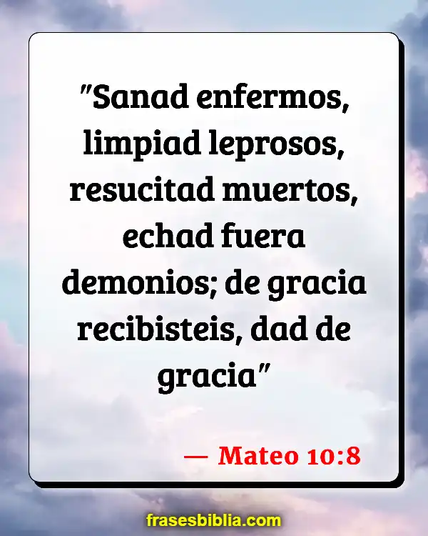 Versículos De La Biblia Heridas (Mateo 10:8)