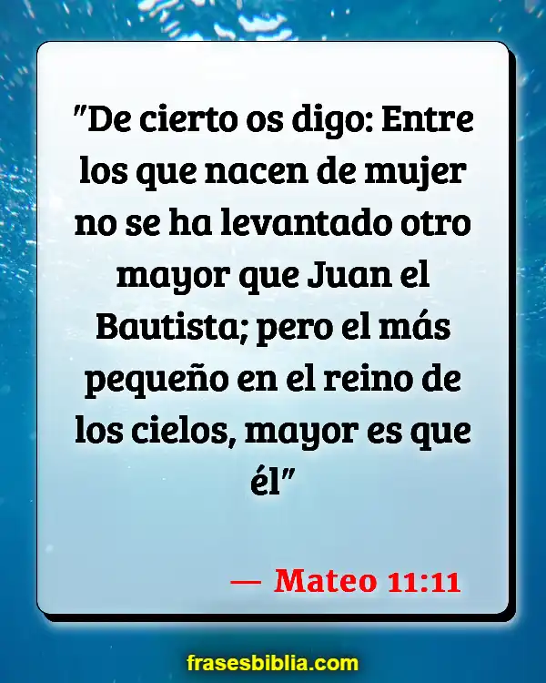 Versículos De La Biblia Quiromancia (Mateo 11:11)