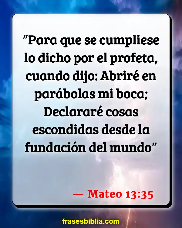 Versículos De La Biblia Baloncesto (Mateo 13:35)